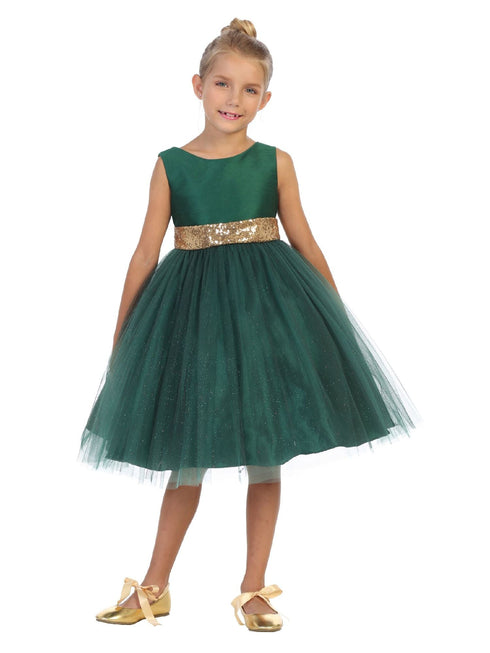 Kids Dream Girls Multi Color Sequin Glitter Tulle Special Occassion Dress 2-12 - SophiasStyle.com
